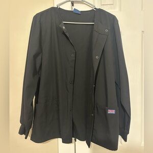 Black Authentic Cherokee Scrub Jacket Women’s